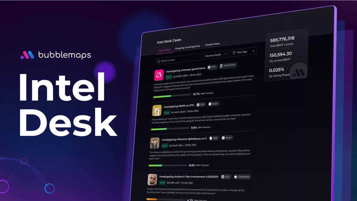 Bubblemaps Turns Scam Hunting Into a Tokenized Reward System