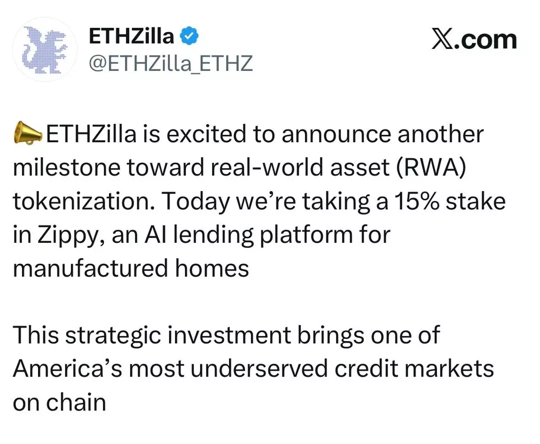 ETHZilla’s High-Stakes Bet on Tokenized Housing Collides With a Sharp Fall in Ether Treasury Stocks