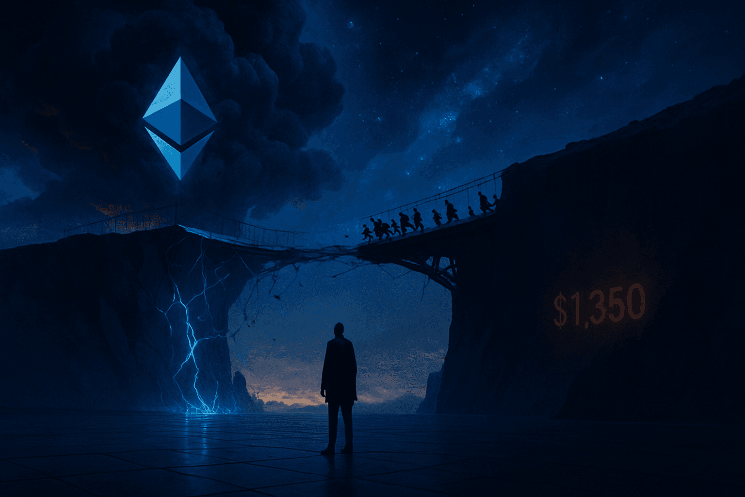Ethereum at a Crossroads: $1,350 Bear Target Looms as Foundation Exodus and Technical Breakdown Converge