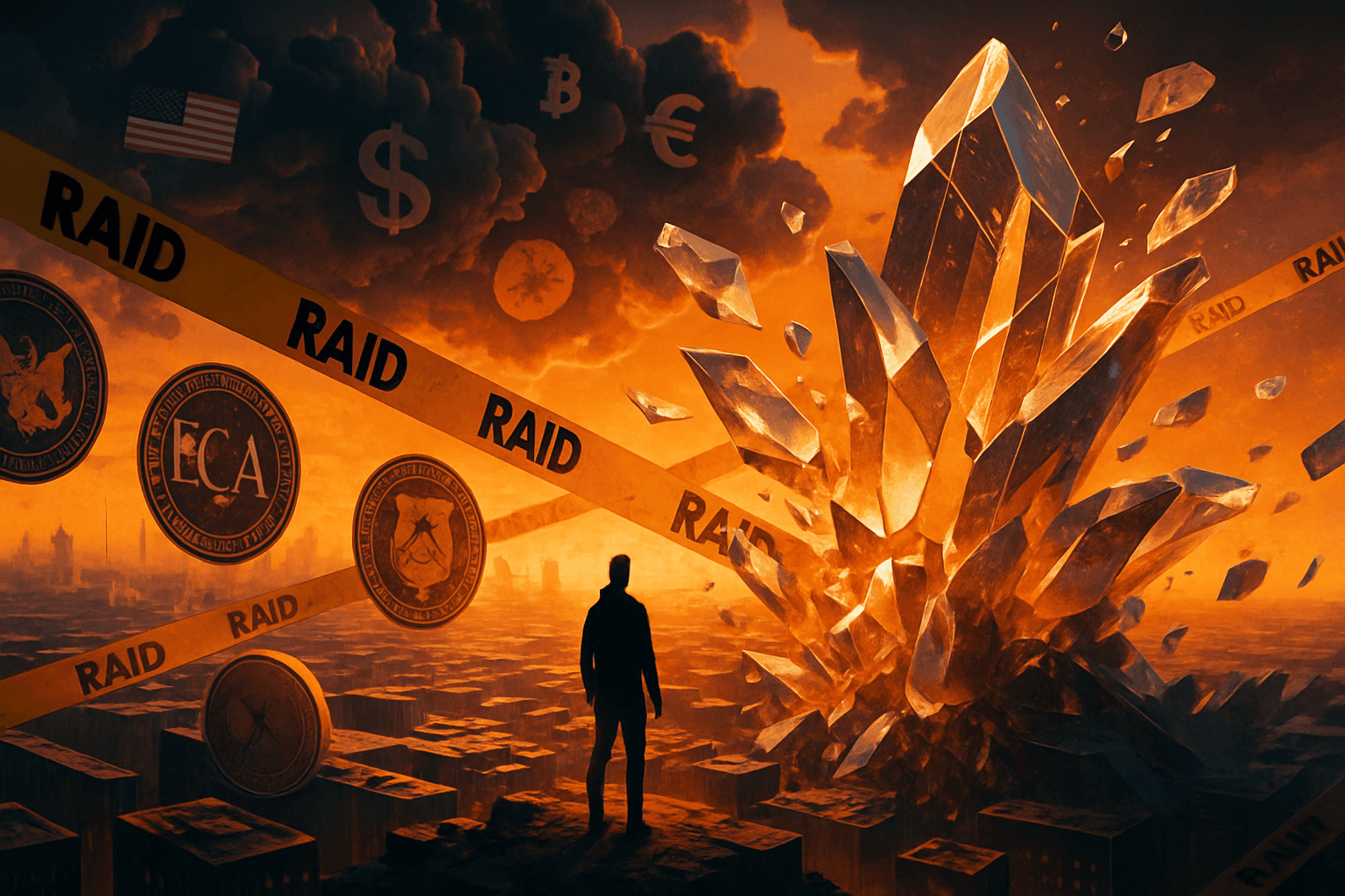 Crypto Roundup: FCA Raids, $3.4B Prediction Market Fines, and Geopolitical Shocks Hit Markets Simultaneously