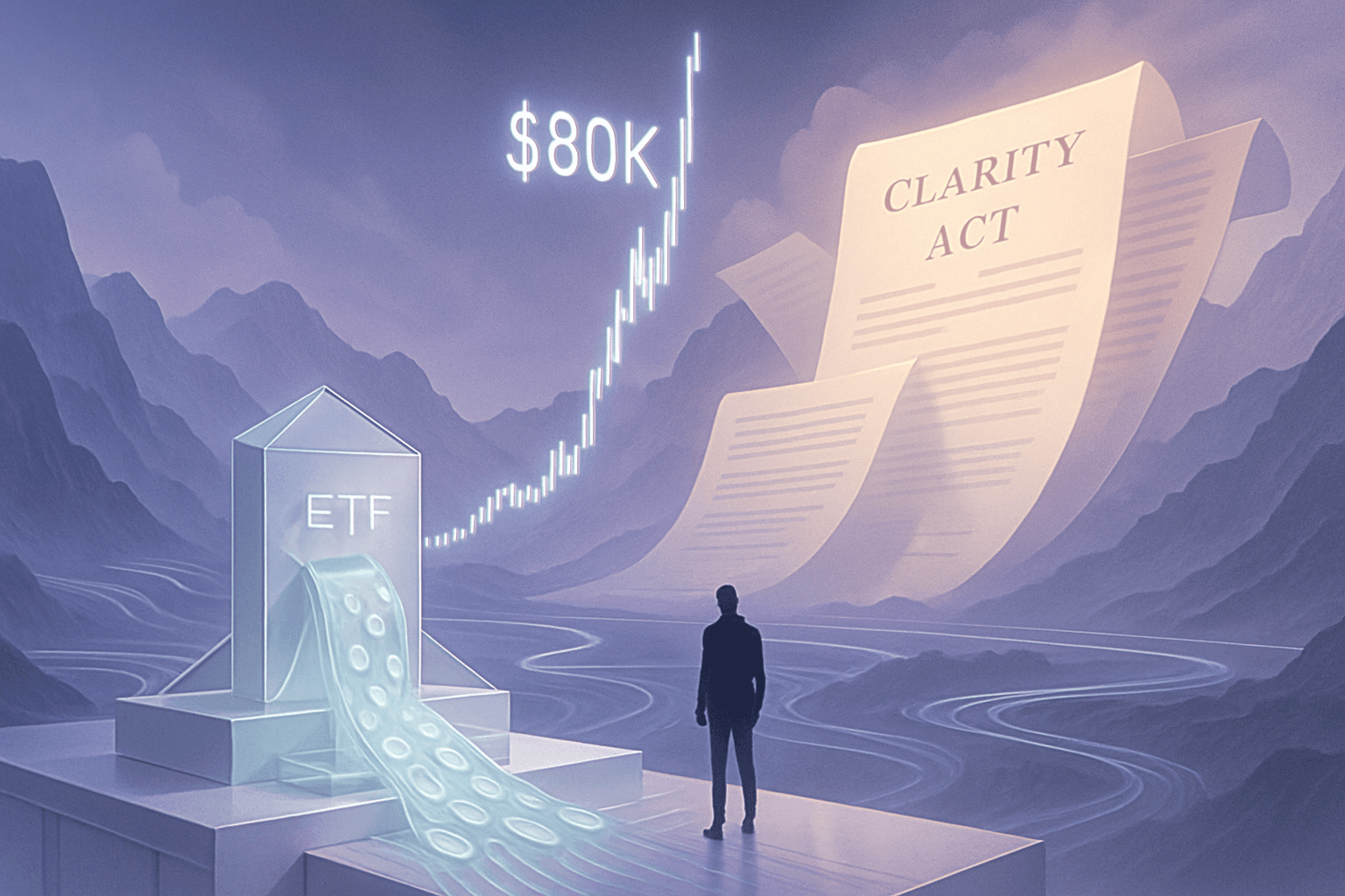 Bitcoin Clears $80K for First Time Since January as ETF Inflows Hit $630M and CLARITY Act Advances