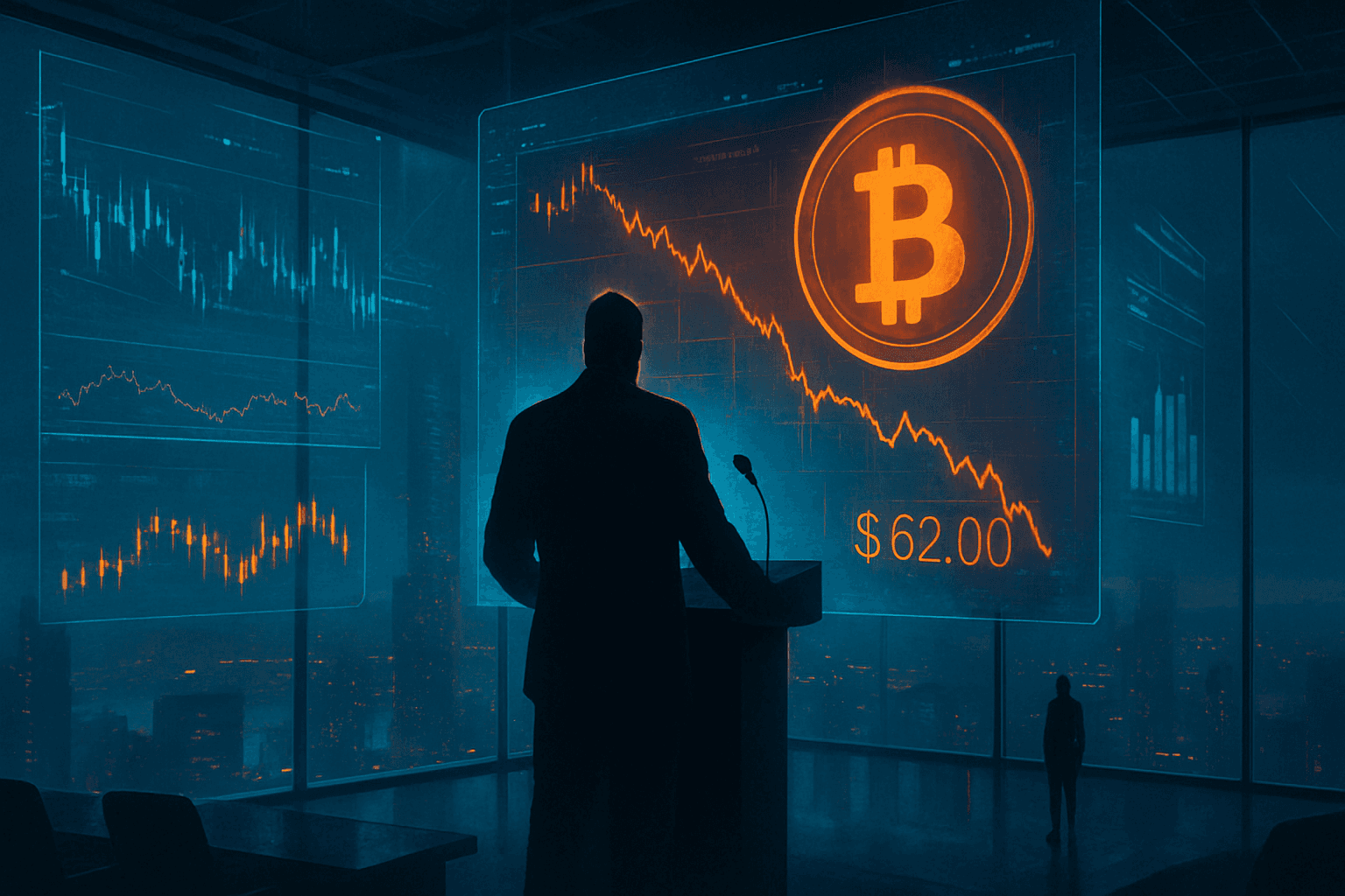 Bitcoin Tumbles Below $62K as Trump Ends Iran Ceasefire